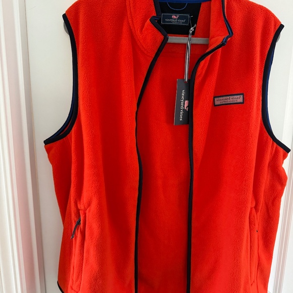 BRAND NEW WITH TAGS VINEYARD VINES MENS FLEECE ZIP UP VEST - Picture 2 of 4